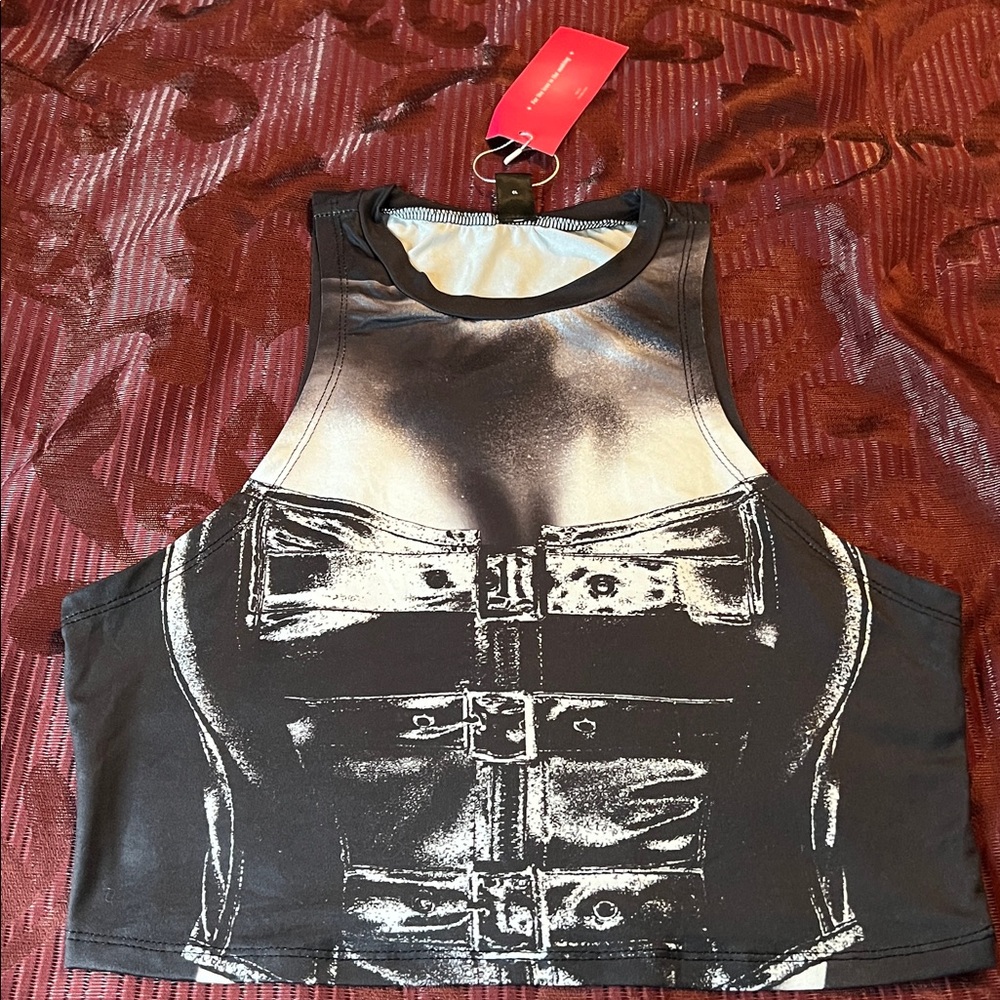 SHEIN Black and Gray Graphic Tee